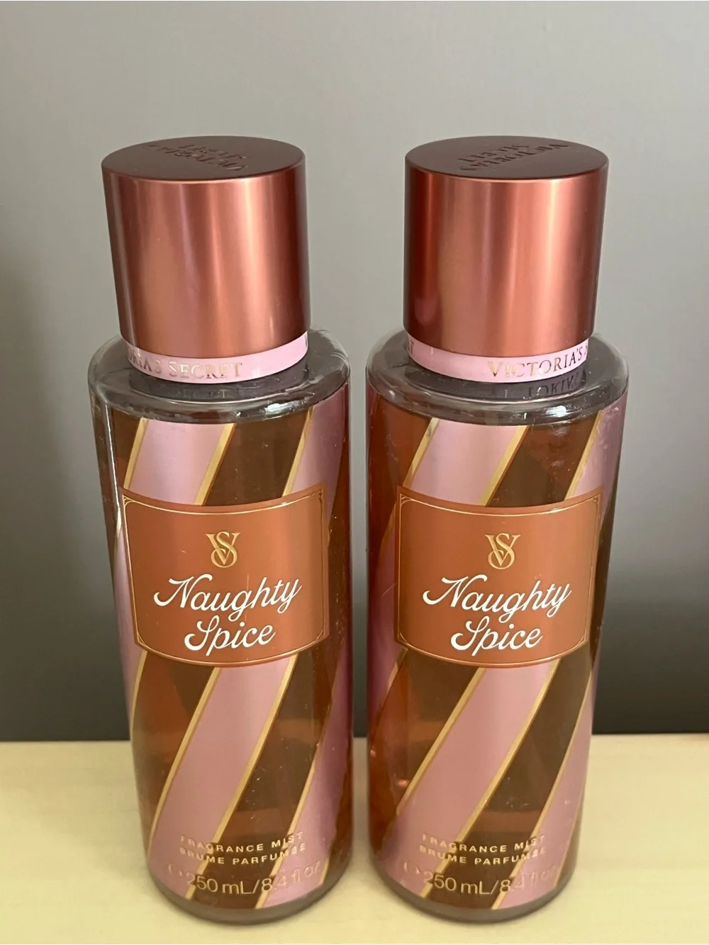 Two PINK Victoria’s Secret Naughty Spice Fragrance Body Mists